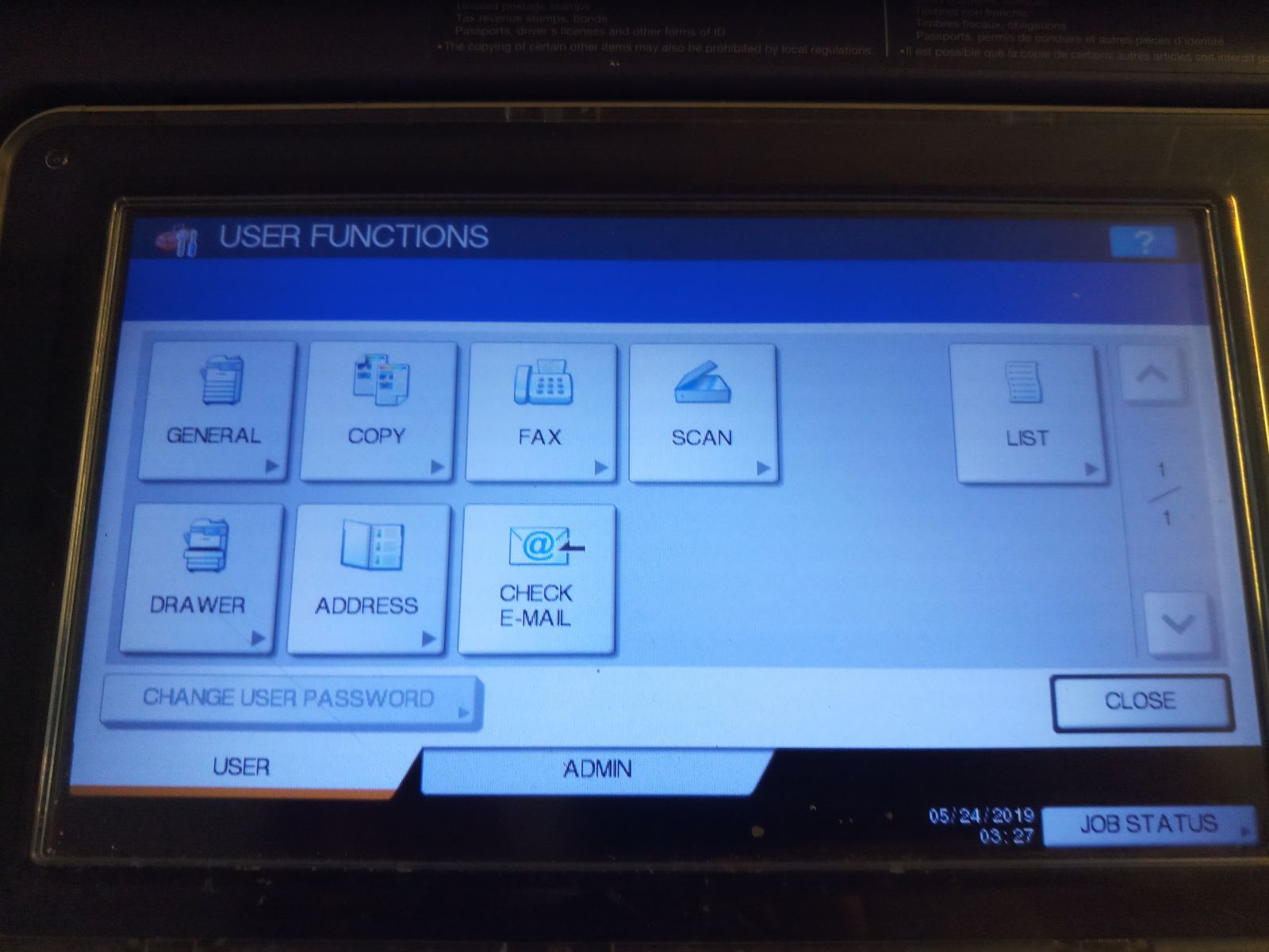 Hướng dẫn cài đặt khổ giấy máy photococopy Toshiba E307 hình 2